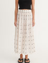 Ada Skirt - whisper white / Sky captain