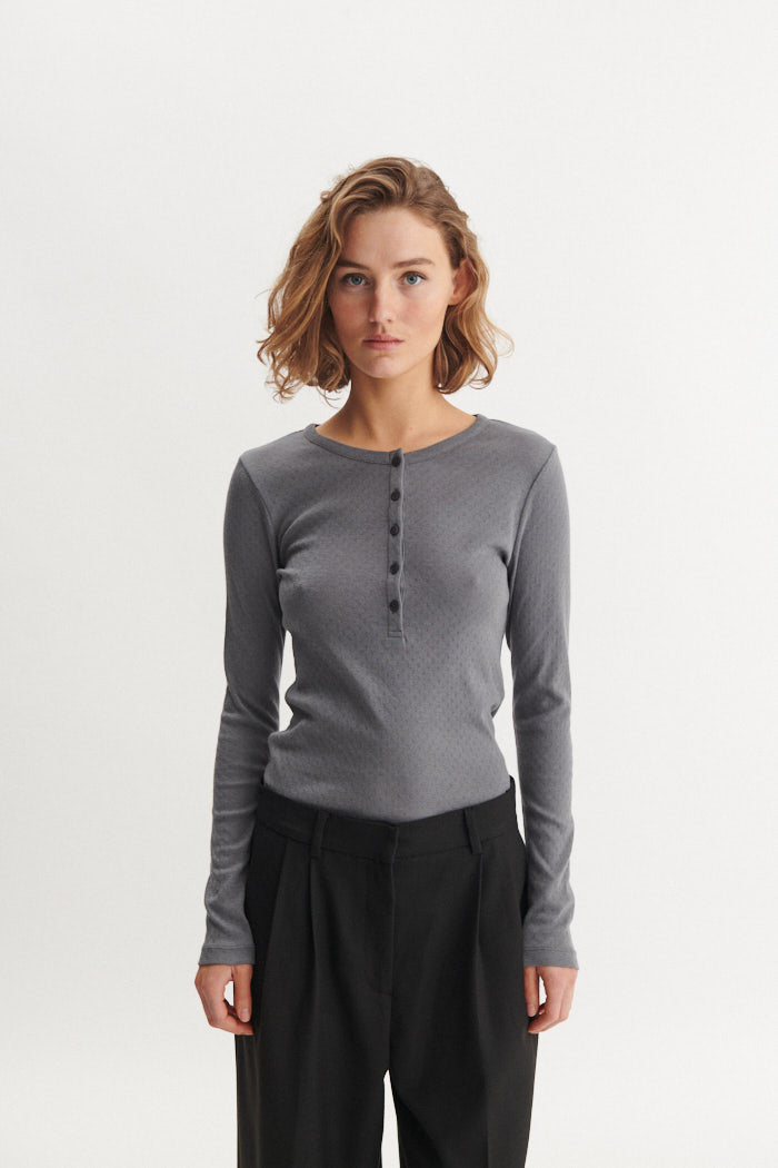 Basic Apparel Arense Granddad T-shirts 001 Black