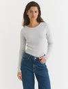 Arense LS Tee - Light Grey Mel.