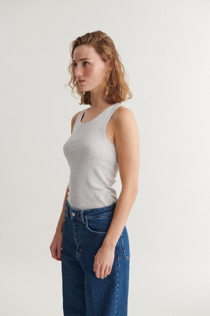 Basic Apparel Arense Tank Toppe 318 Light Grey Mel.