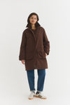 Basic Apparel Asani Coat Coats 864 Chicory coffee