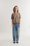 Cady SS O-neck - Greige