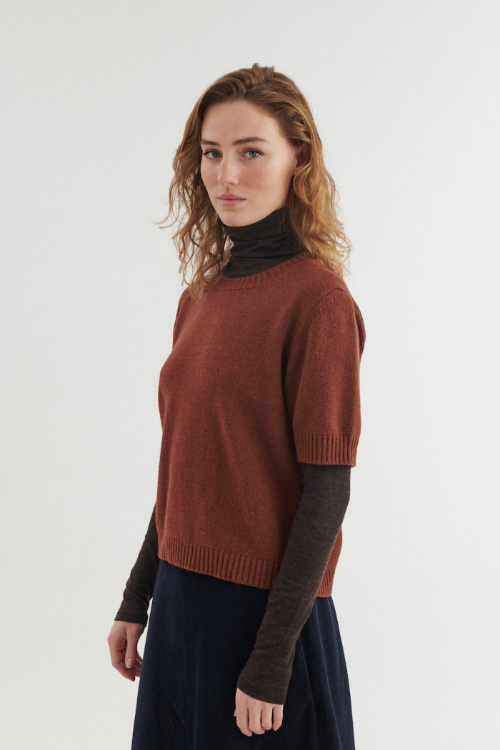 Basic Apparel Cady SS O-neck Sweaters 902 Tortoise shell