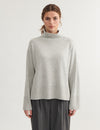 Cady T-Neck - Light Grey Mel.