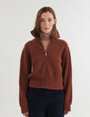 Cady Zip Cardigan - Tortoise shell