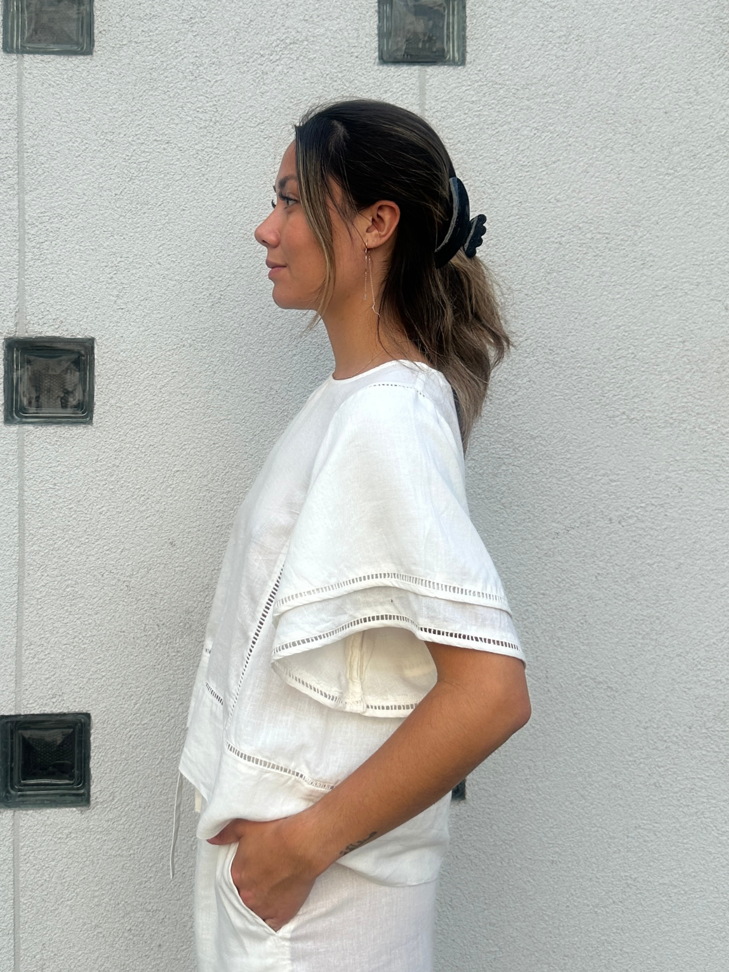 Basic Apparel Carina SS Blouse Bluser 423 Bright White