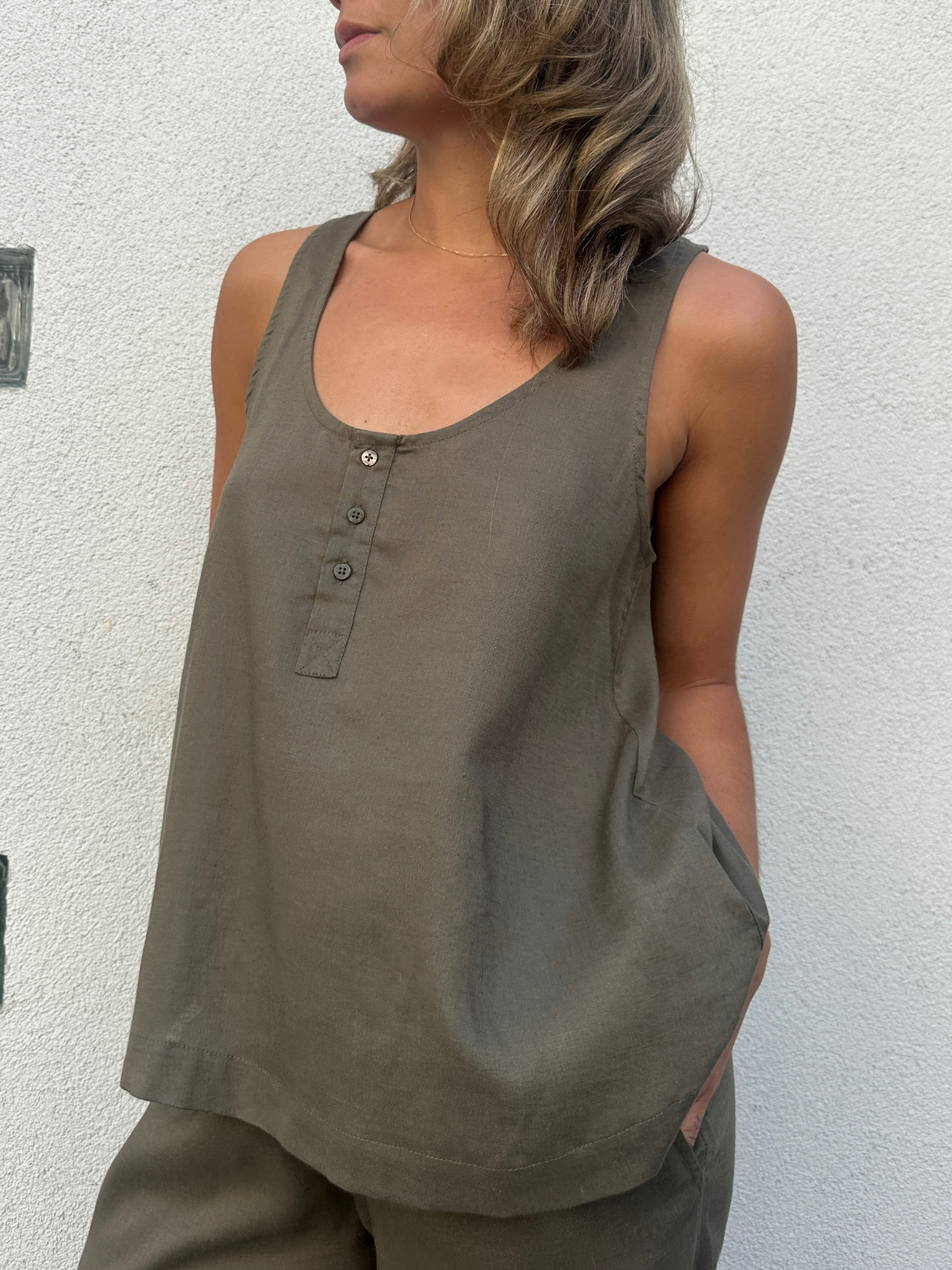 Basic Apparel Carina Tank Toppe 889 Sea turtle