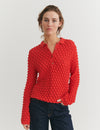 Cilla Polo Sweater - Flame scarlet