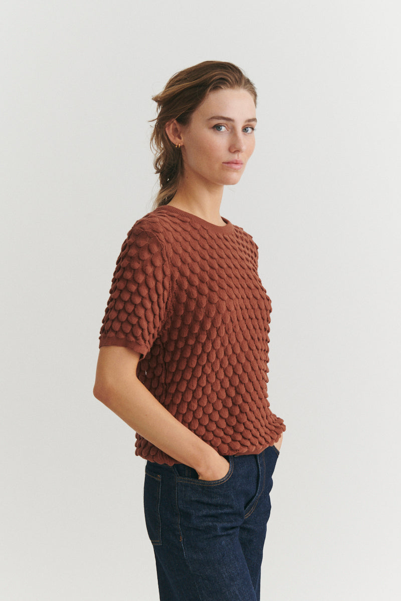 Basic Apparel Cilla SS Sweater Sweaters 902 Tortoise shell