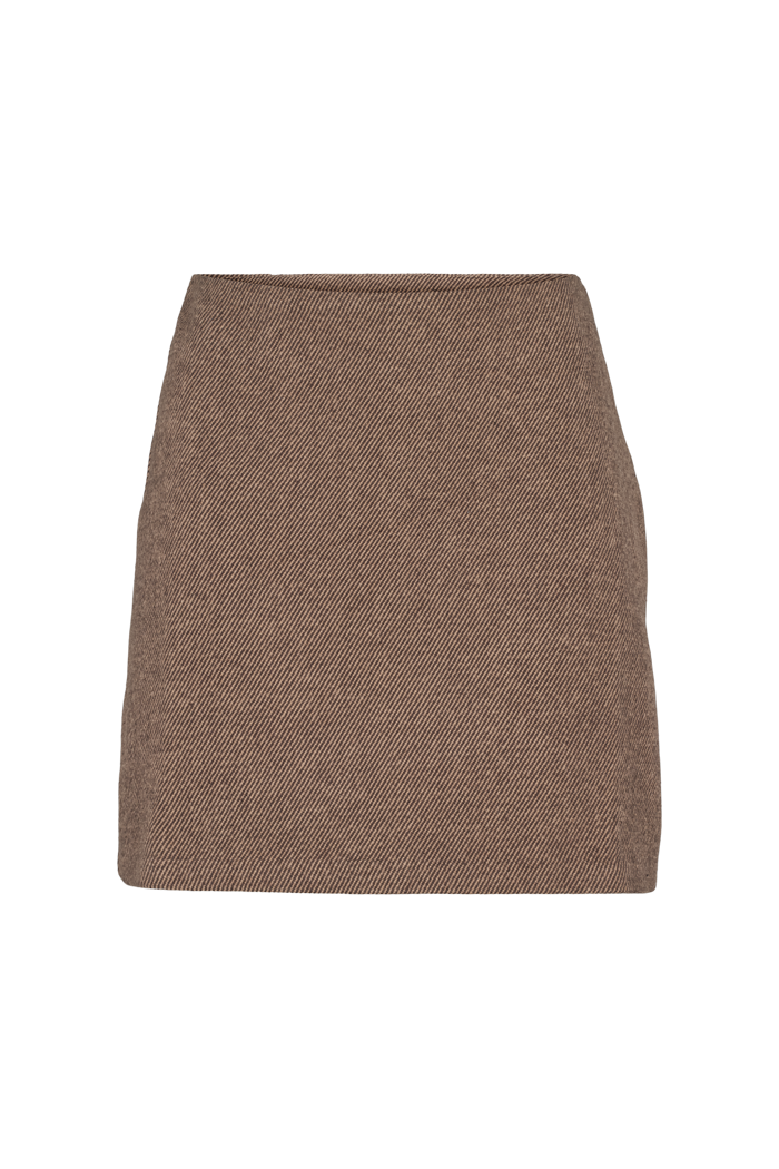 Basic Apparel Dina Short Skirt Nederdele 730 Chocolate torte / 649 pumic st