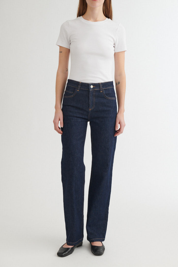 Basic Apparel Elisa Rinse Wash Jeans Jeans 885 Raw denim