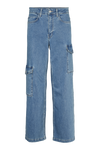 Basic Apparel Enya Cargo Pants Jeans 374 Denim Blue