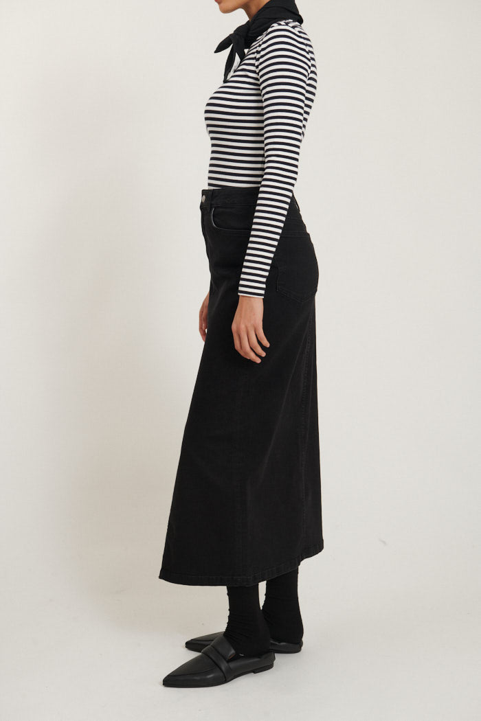 Basic Apparel Enya Skirt Nederdele 001 Black