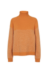 Basic Apparel Henny Raglan T-Neck Sweaters 733 desert sun/ natural melange