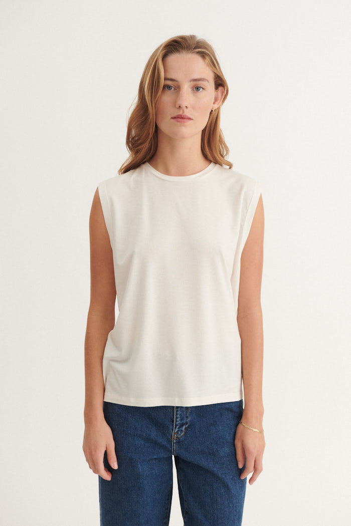 Basic Apparel Jolanda Tank Toppe 003 Off White