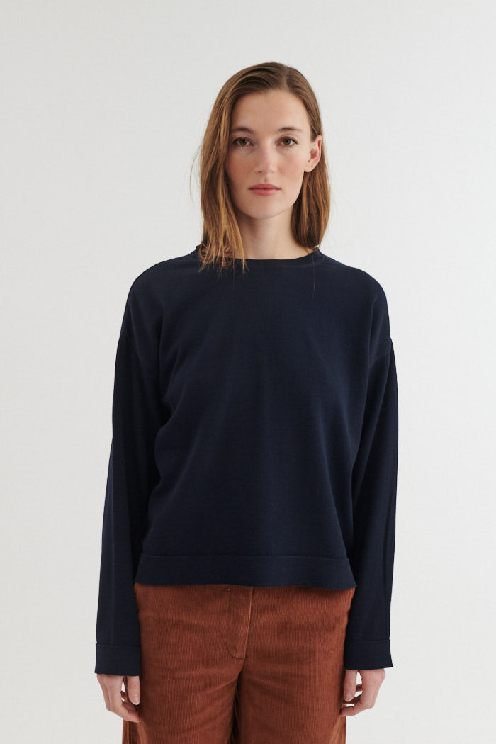 Basic Apparel Kari O-Neck Sweaters 606 Sky Captain