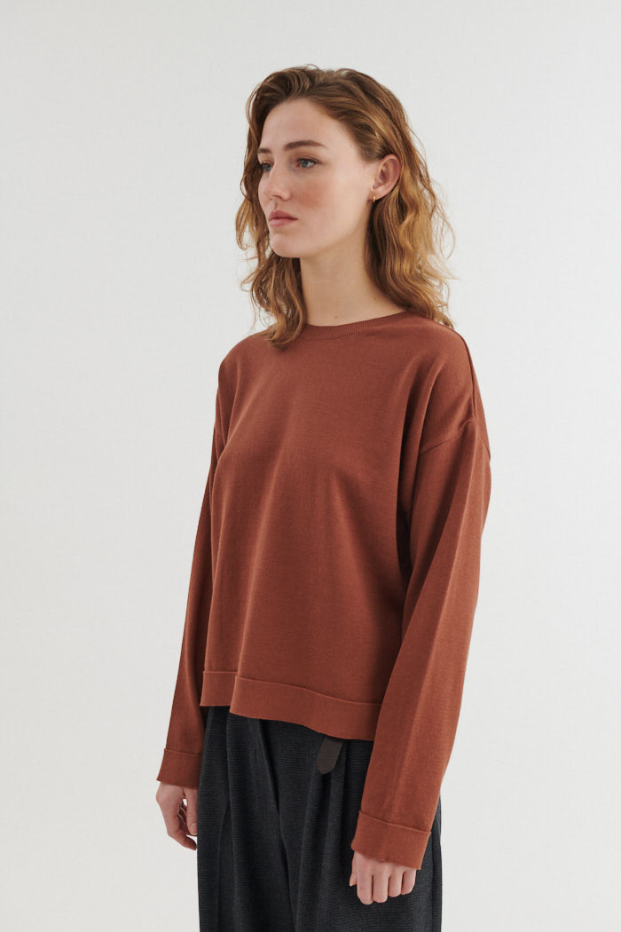 Basic Apparel Kari O-Neck Sweaters 902 Tortoise shell