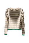 Lila Pullover - Marineblau / Birke