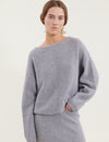 Lise Scoop Neck - Light Grey Mel.