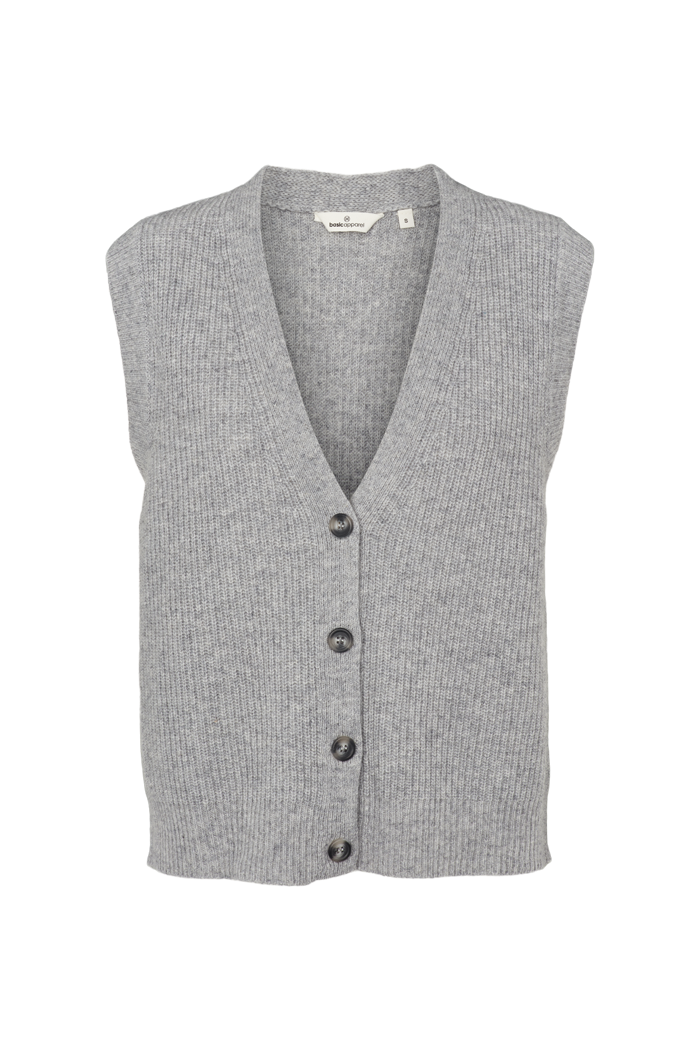 Basic Apparel Lise Vest Veste 318 Light Grey Mel.