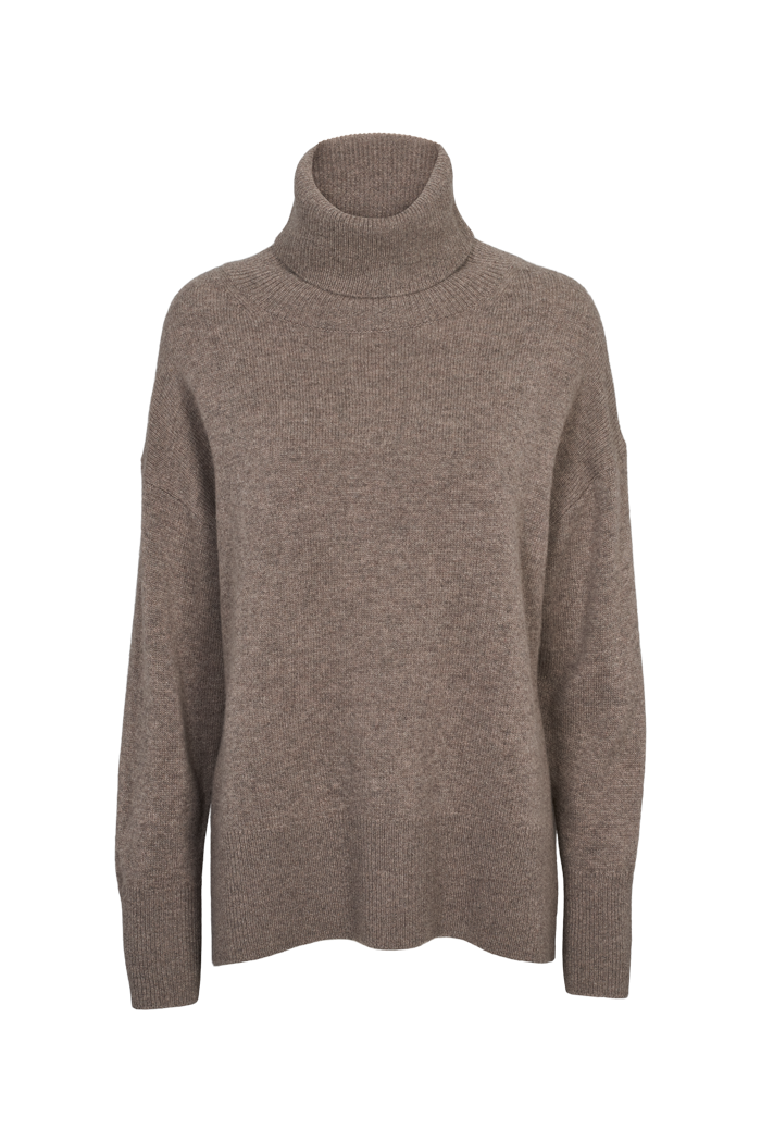 Basic Apparel Liz T-Neck Sweaters 833 Portobella