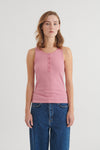 Ludmilla Granddad Tank - Cashmere Rose