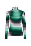 Ludmilla High-neck - Green jacket / black / whisper white
