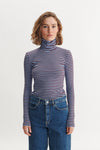Ludmilla High-neck - Bordeaux / Frozen fjord