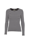 Ludmilla LS Tee - whisper white/dark grey mel./black