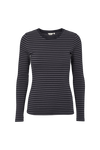 Ludmilla LS Tee - Blackened pearl / black