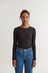 Ludmilla LS Tee - Chocolate Torte / Black