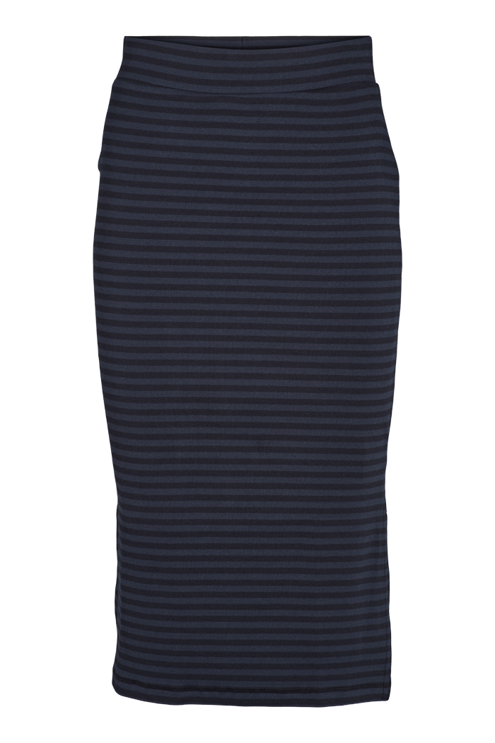Basic Apparel Ludmilla Long Skirt Nederdele 480 Black/Navy