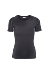 Ludmilla O-Neck - Blackened pearl / black