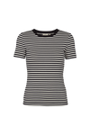 Ludmilla O-Neck - Whisper White/ Black/ Black Trim