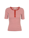Ludmilla SS Stripe Granddad - Rooibos / Whisper White