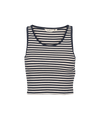 Ludmilla Stripe Crop Tank - Birch/Navy