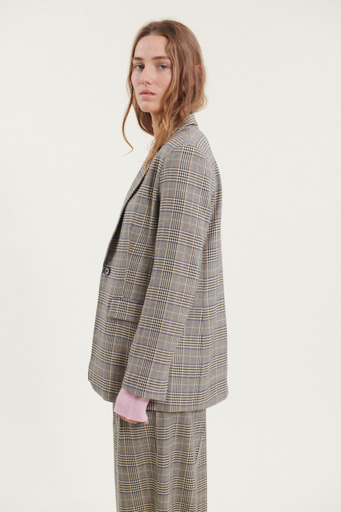 Basic Apparel Marjorie Blazer Jakker 453 Light Khaki/Black