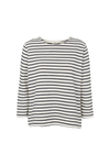 Basic Apparel Mint Loose Tee T-shirts 705 whisper white / Sky captain