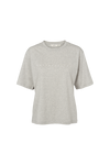 Basic Apparel Raja Logo Tee T-shirts 094 Light Grey Mel.