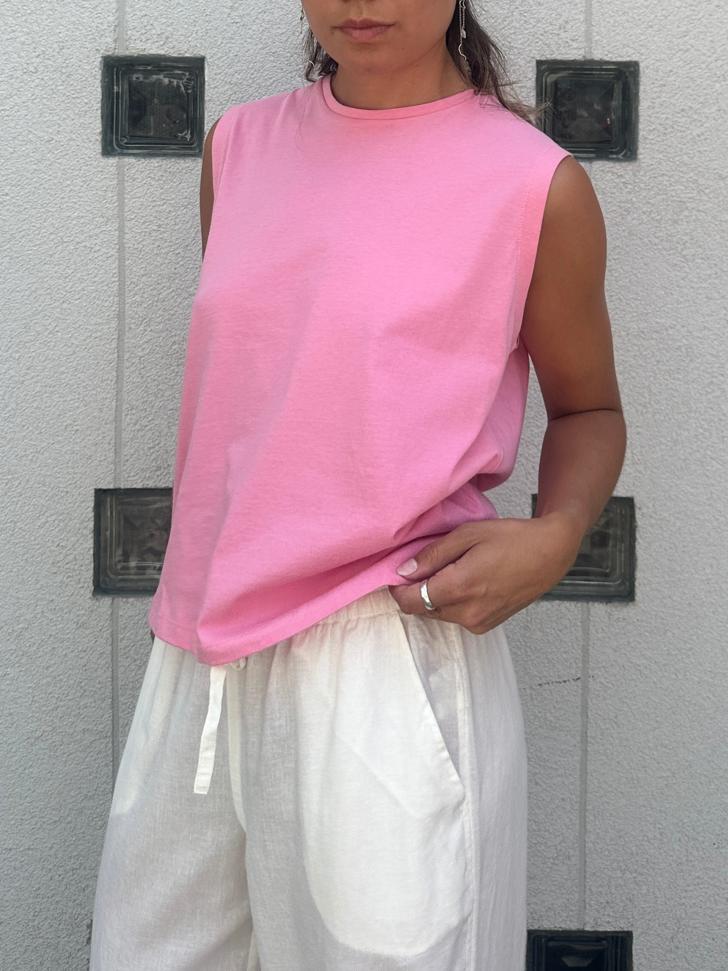 Basic Apparel Raja Tank Toppe 899 Cashmere rose
