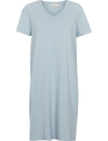 Rebekka Tee Dress V. Neck - Celestial Blue