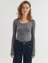 Rinja LS Tee - Grey Mel.