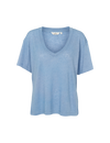 Ryda V-Neck Tee - Blissful Blue