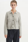 Selem Cable Jacket - Light Grey Mel.