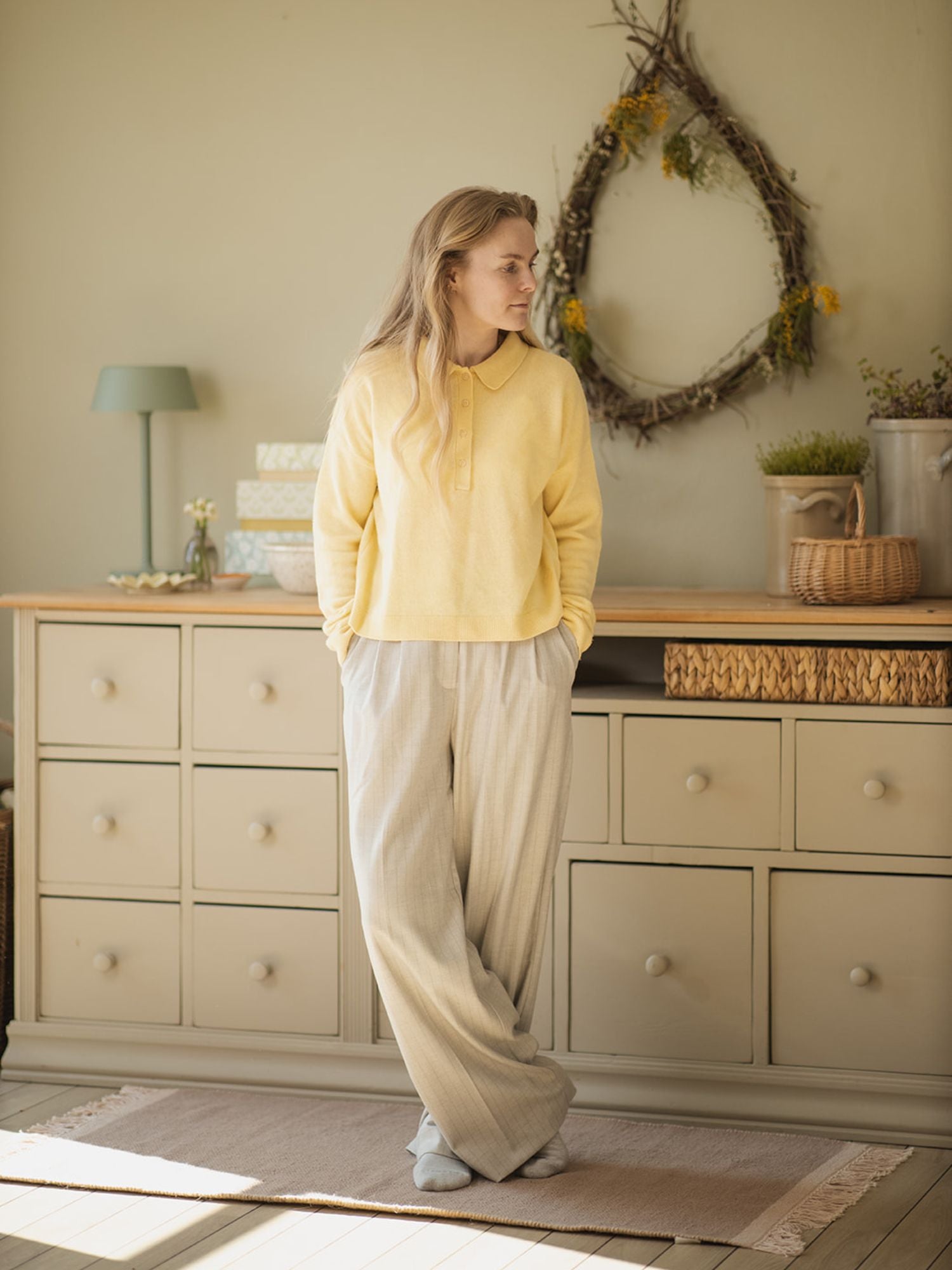 Basic Apparel Selem Polo Sweaters 878 Sunlight