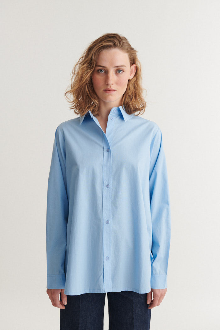 Basic Apparel Silje LS Shirt Skjorter 772 Frozen fjord