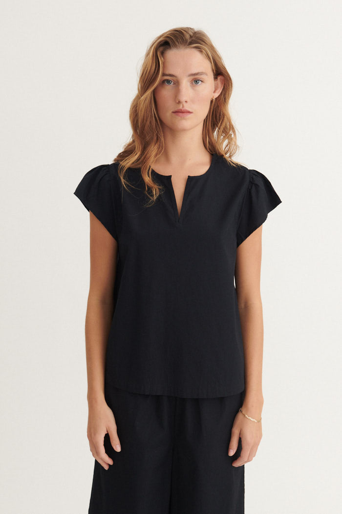 Basic Apparel Silje SS Top Toppe 001 Black