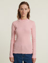 Silma High Neck - Conch shell / birch