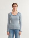 Silma LS Tee - Copen blue / Birch