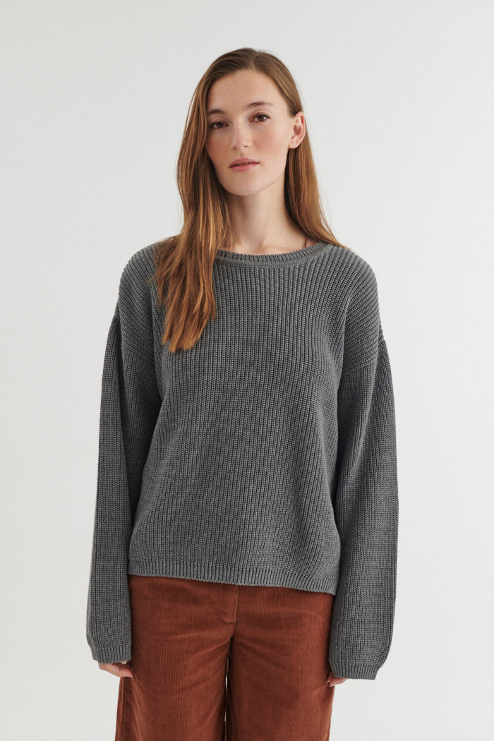 Basic Apparel Suna Sweater Sweaters 318 Light Grey Mel.